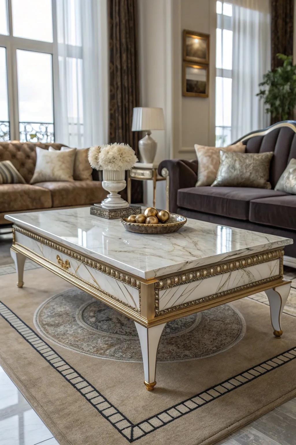Imitation stone brings luxury and sophistication to your decor.