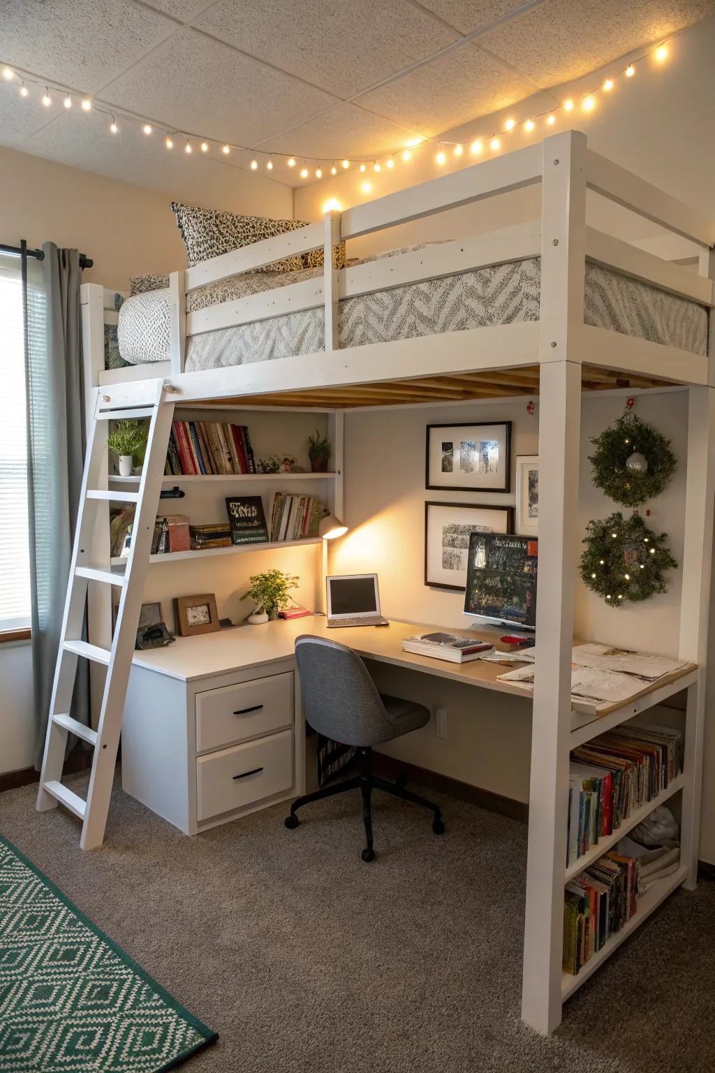 High sleepers open up adaptable space options.
