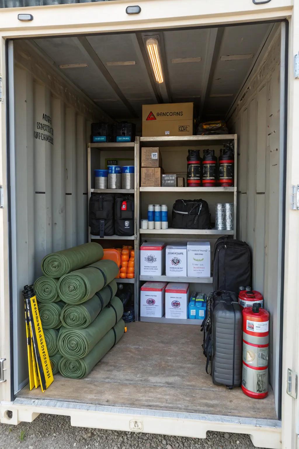 Be prepared for any eventuality with a container dedicated to emergency preparedness.