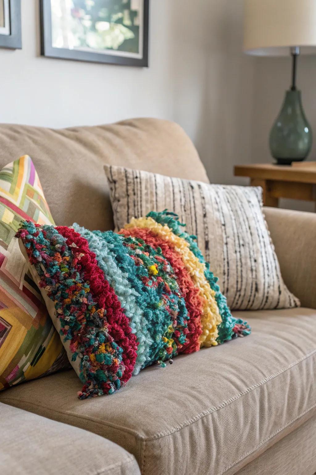 Eco-friendly cushions offer sustainable style and comfort.