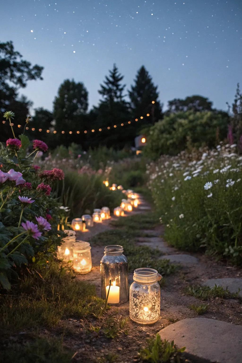 Glowworm stonemason containers introduce a magical radiance to outdoor spaces.