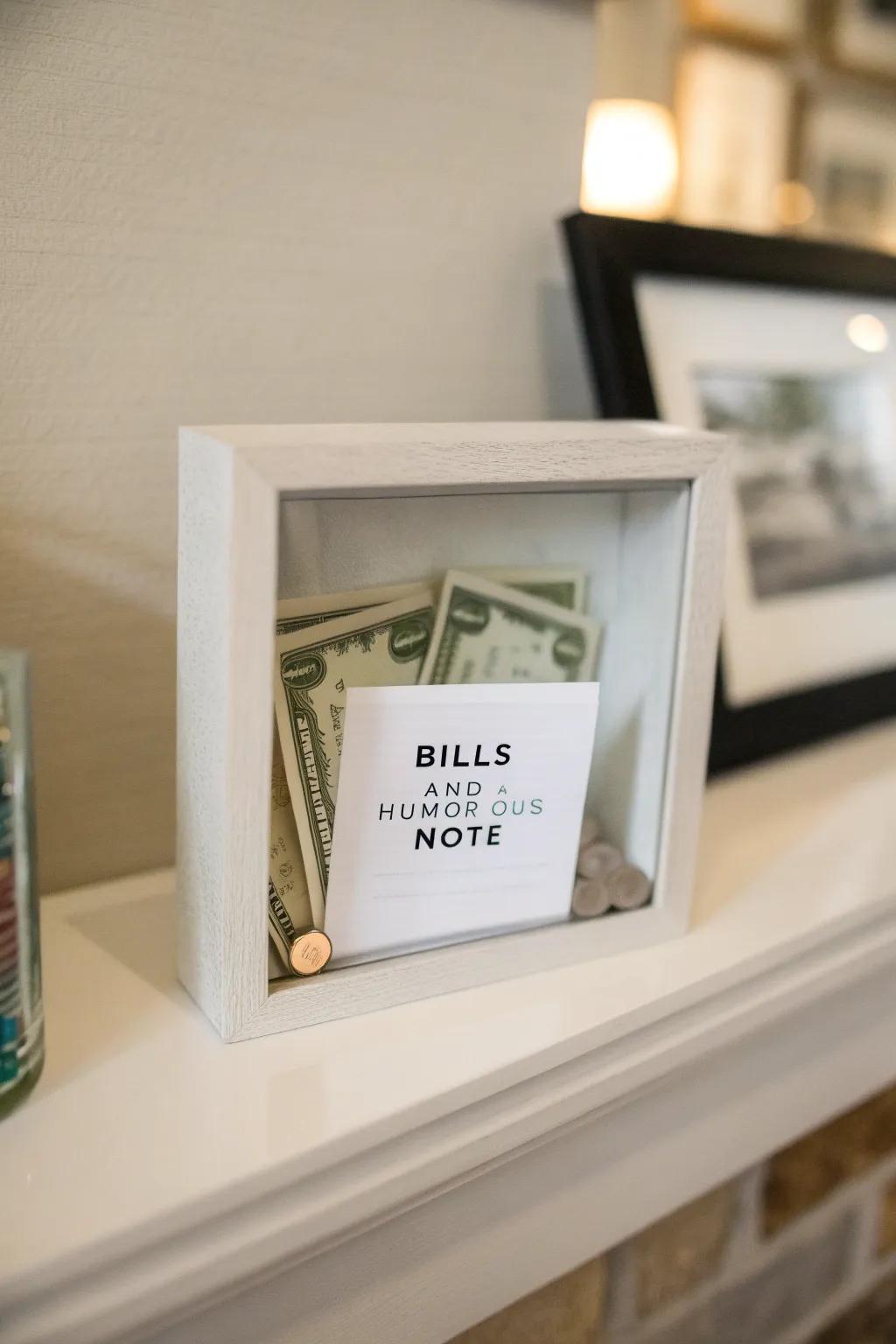 A contingency funds frame using a playful twist.