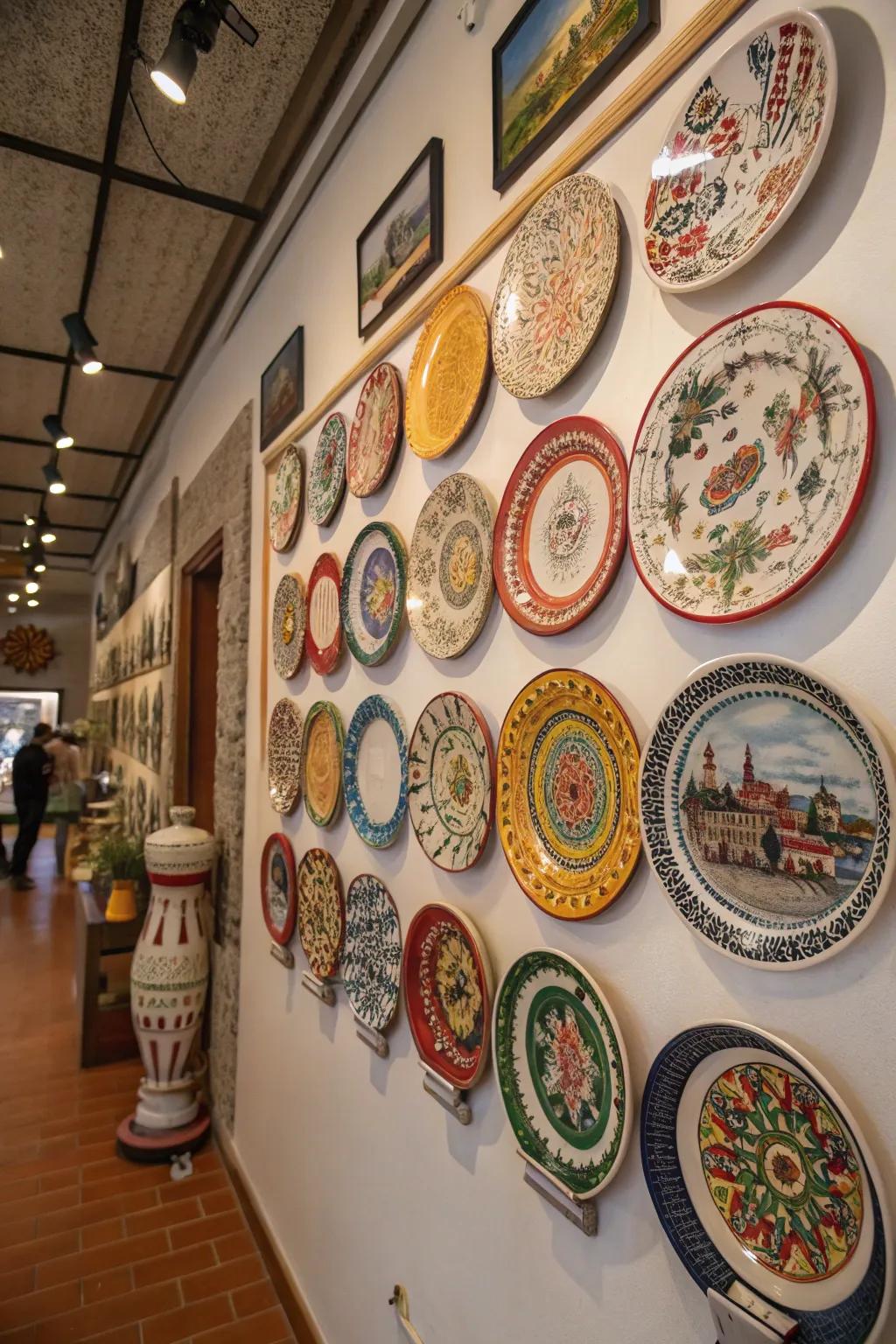 A cultural compilation of plates infuses diversity and recounts a narrative.
