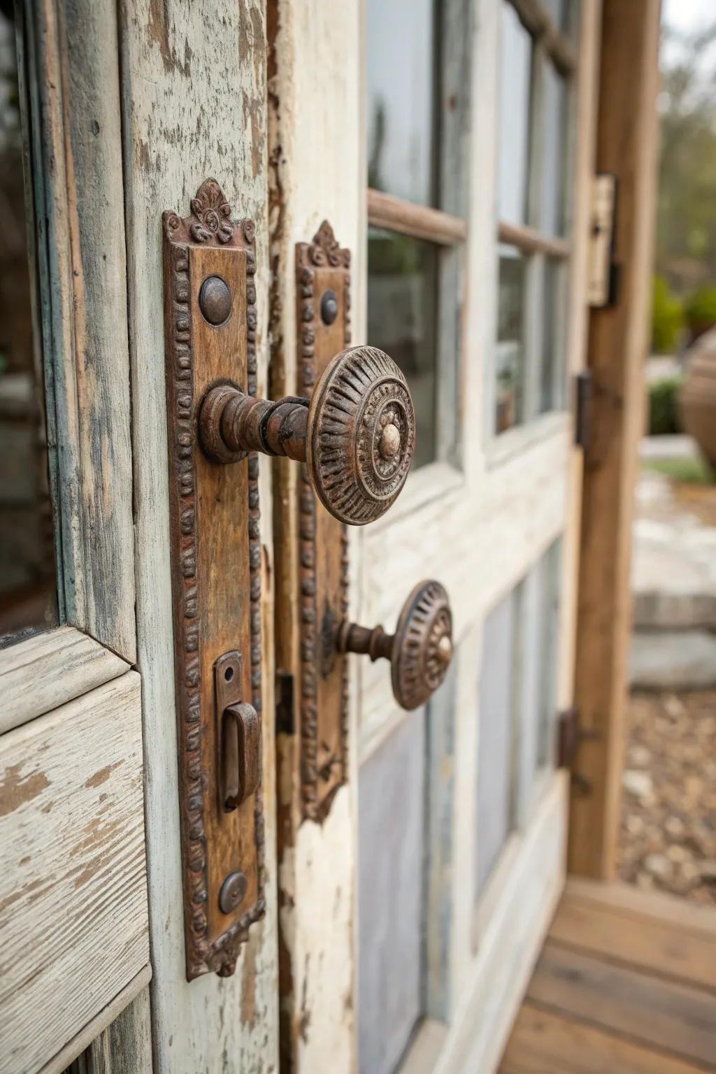 Reclaimed material grabs introduce sustainability and story.