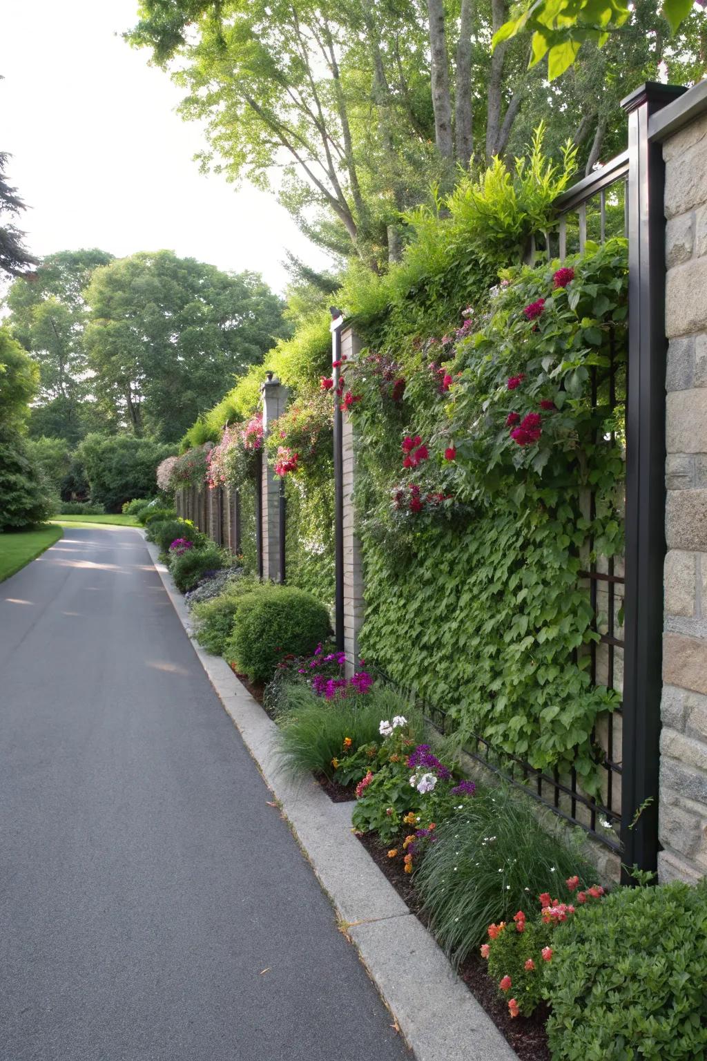 Verdant wall boundaries bring vitality and greenery to your space.