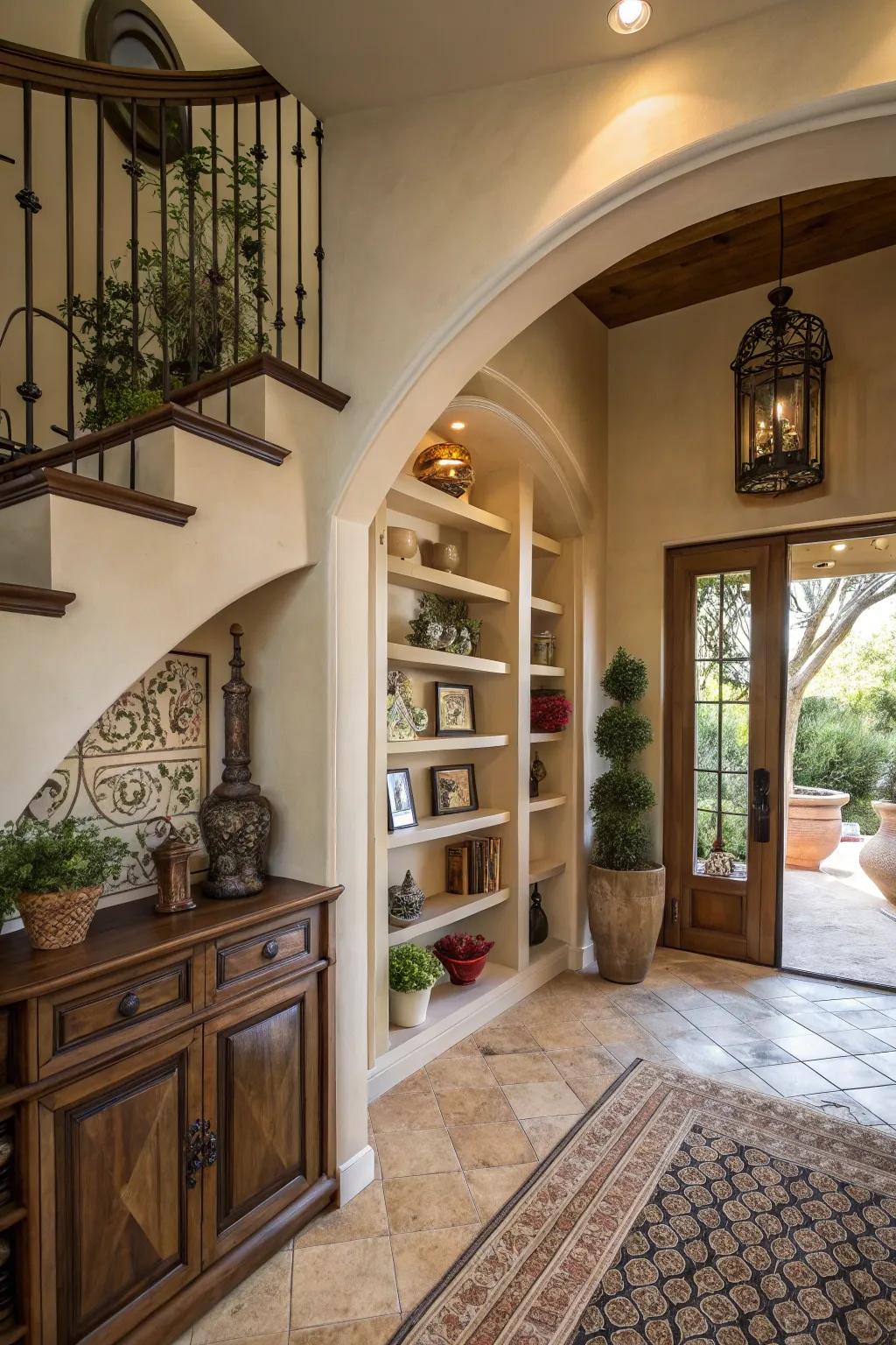 Architectural features enhance your entryway’s function and style.