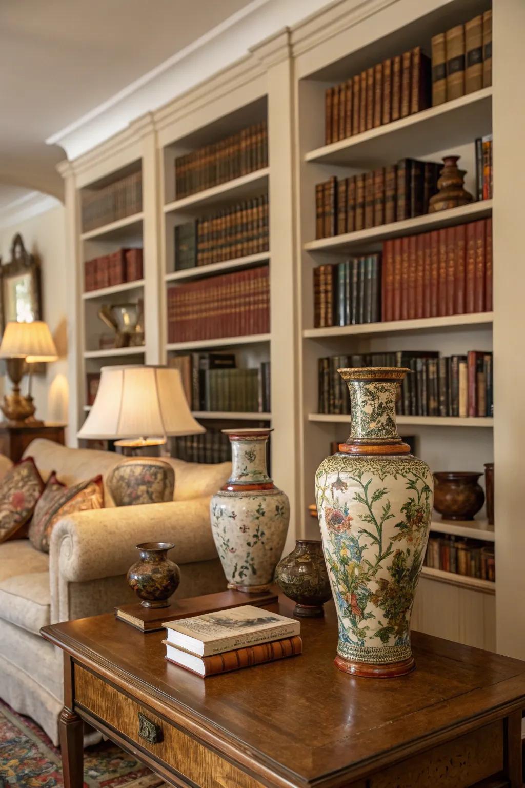 Antique finds lend a unique and timeless quality to your fall decor.