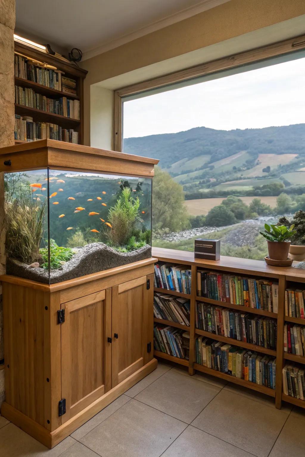 Find tranquility in a peaceful countryside.