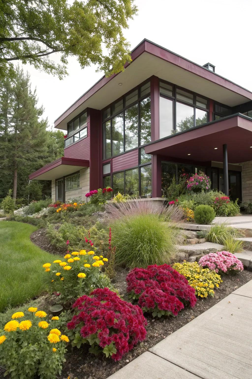 Berry foundations provide an unexpected pop of color.