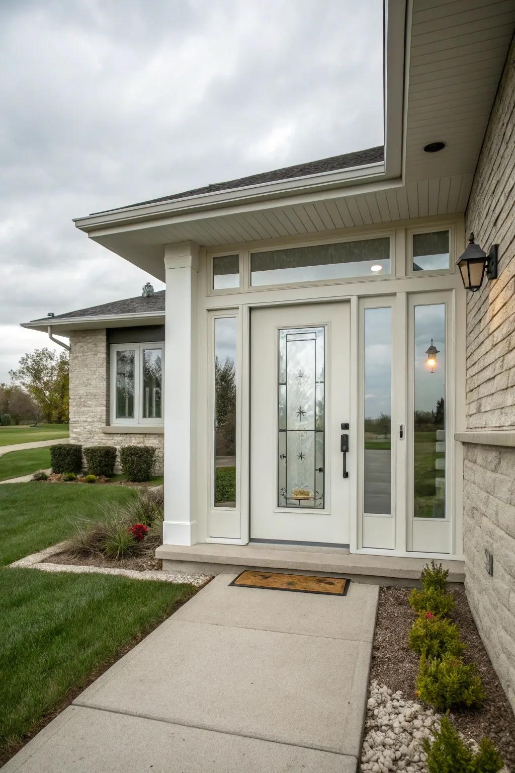 Transitional style mixes traditional with modern design.