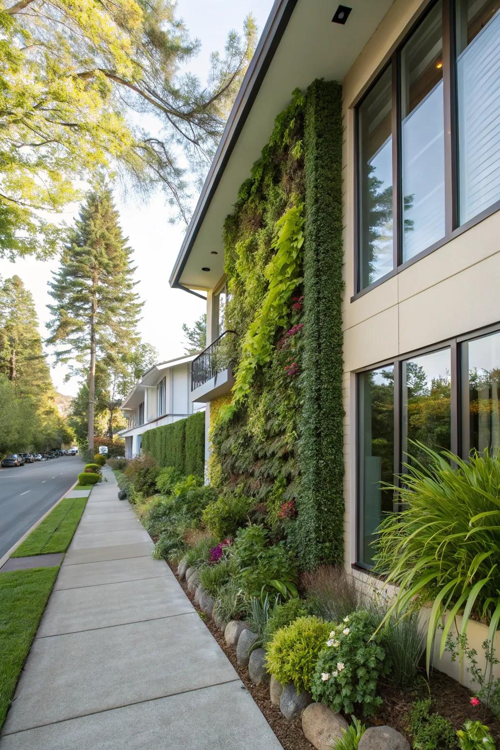 An upright garden ushering vitality and hue.