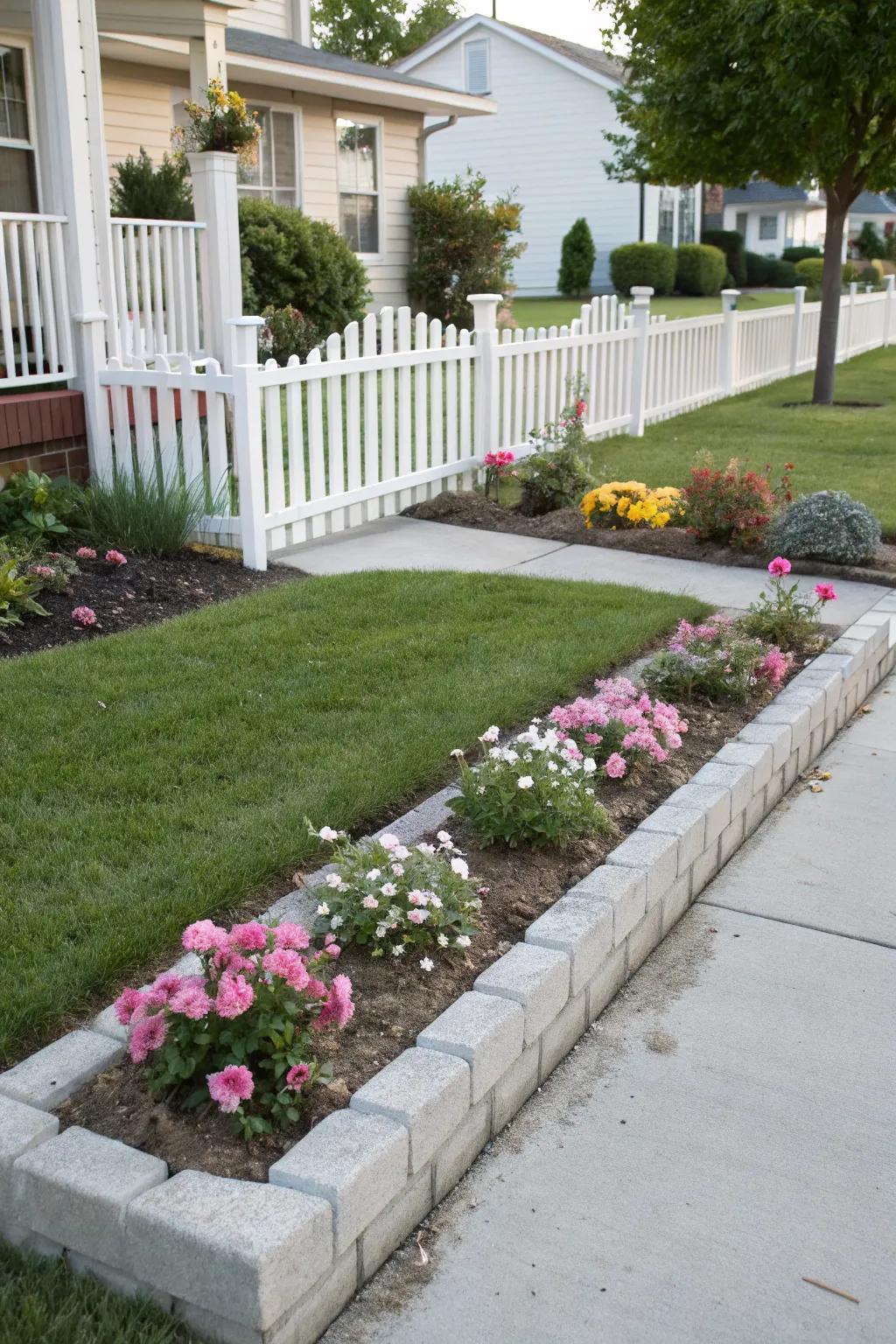 Understated design with a handful of striking plants fashions a sophisticated visage.