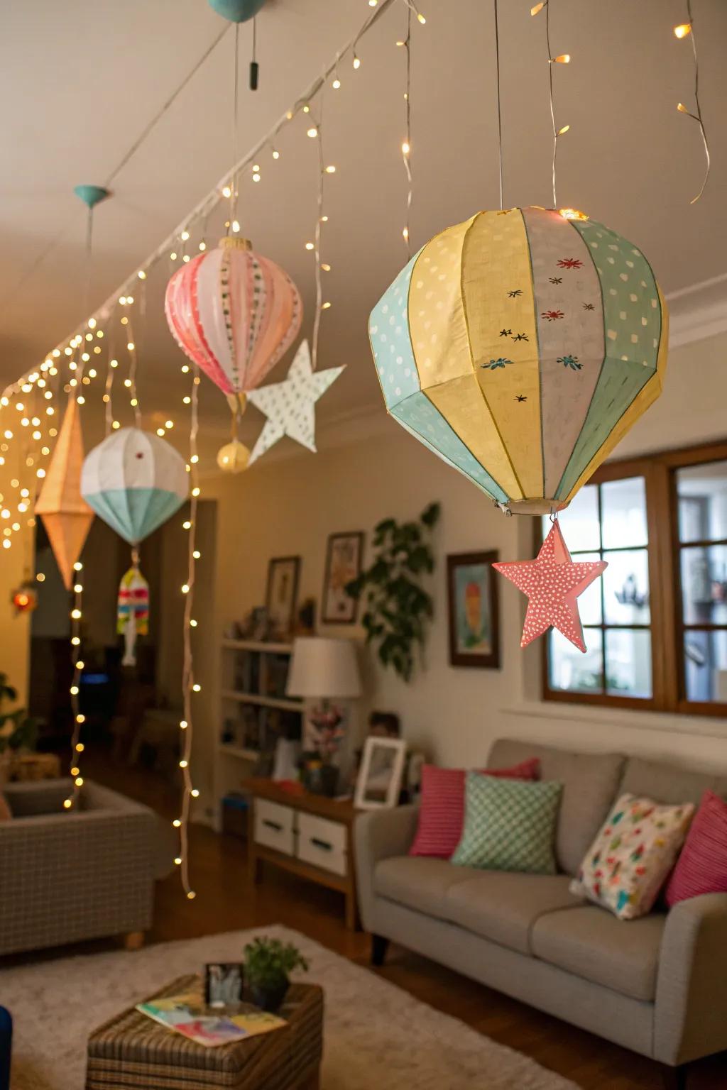 Paper designs add a whimsical and playful hint to your decor.