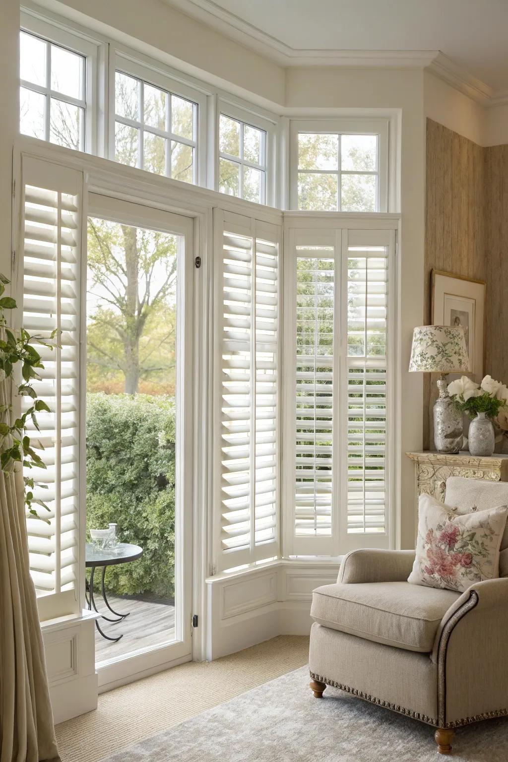 Interior window blinds blend aesthetic appeal with practical function in your home.