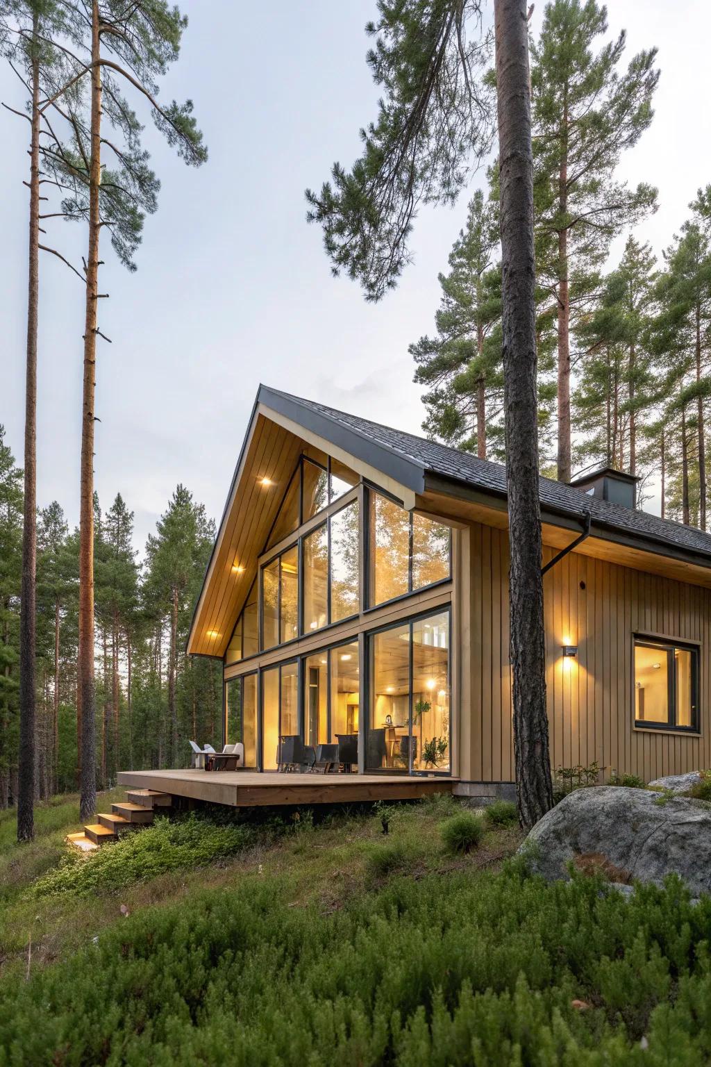 A cozy Hostel in the woods.