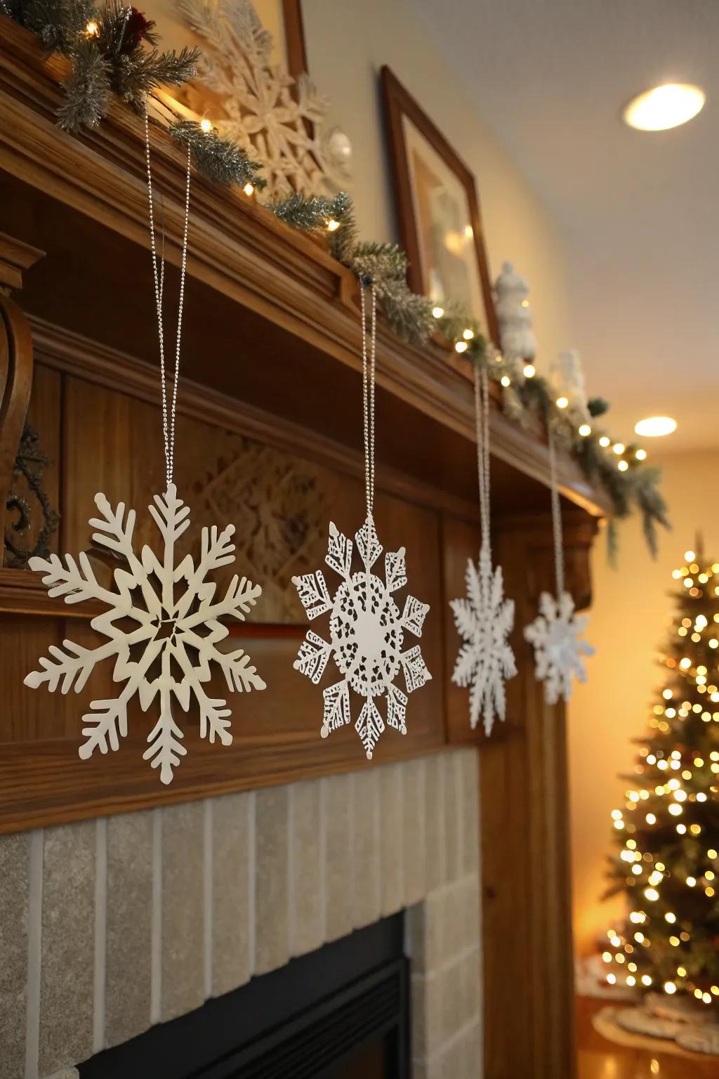 Beads introduce an element of elegance and shimmer to your snowflakes.