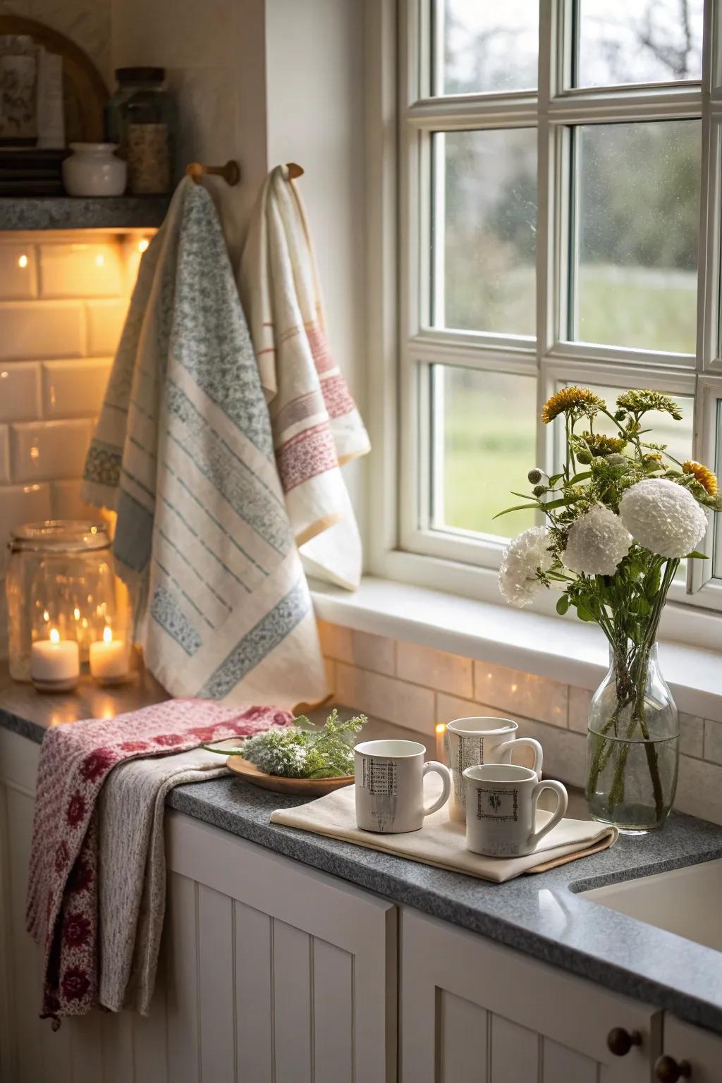 Textiles append a soft and toasty touch to your accents.
