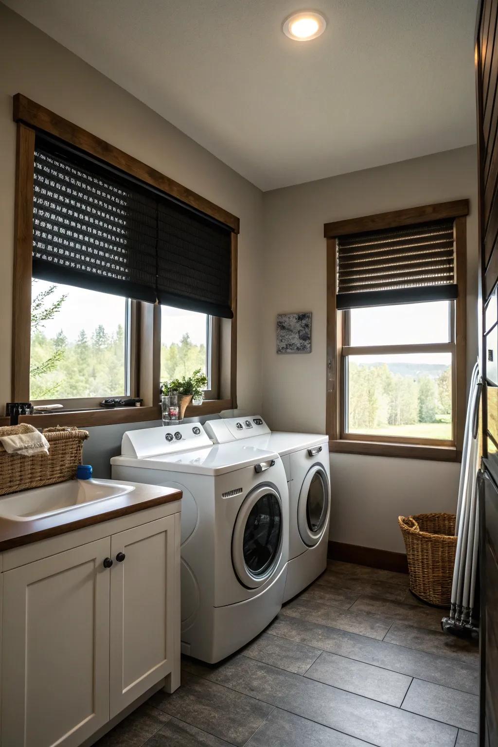 Dark hues inject drama and sophistication.