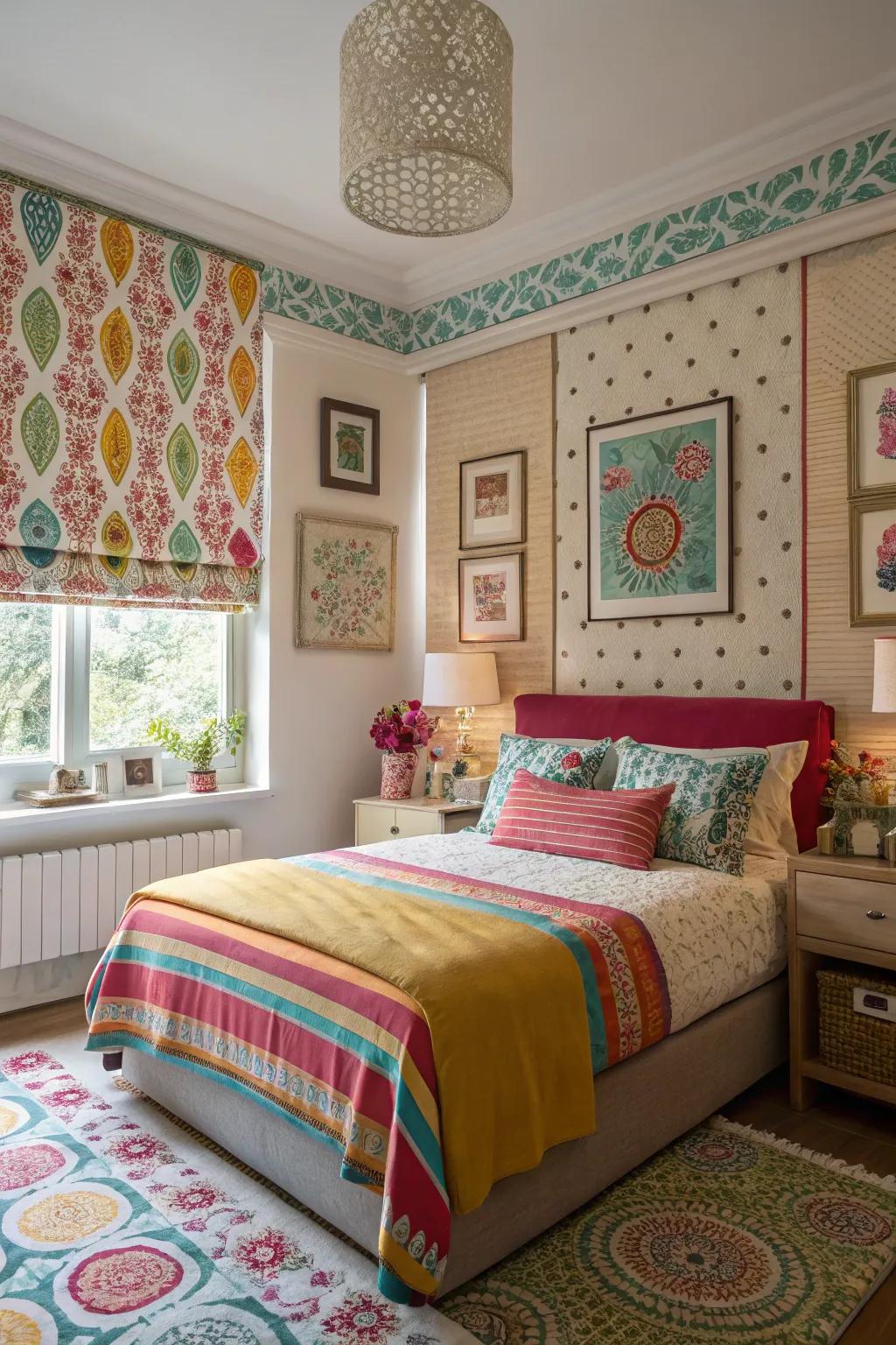 Patterned blinds for an artistic touch