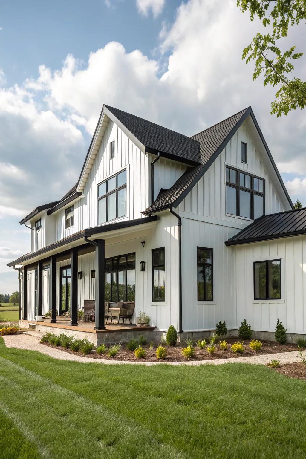 Stylish look: Trims make home look better.