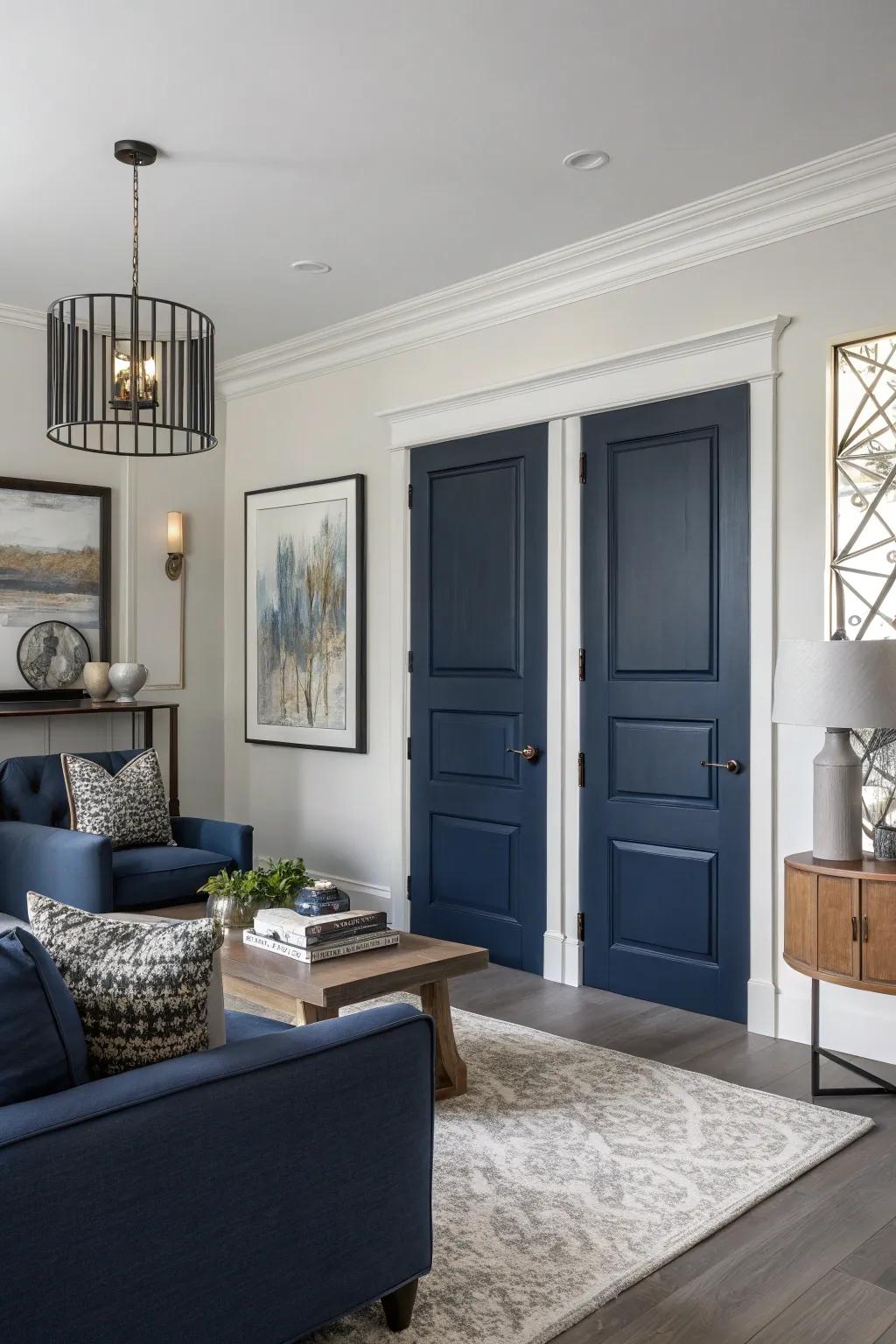 Deep doors offer a subtle yet stylish impact.