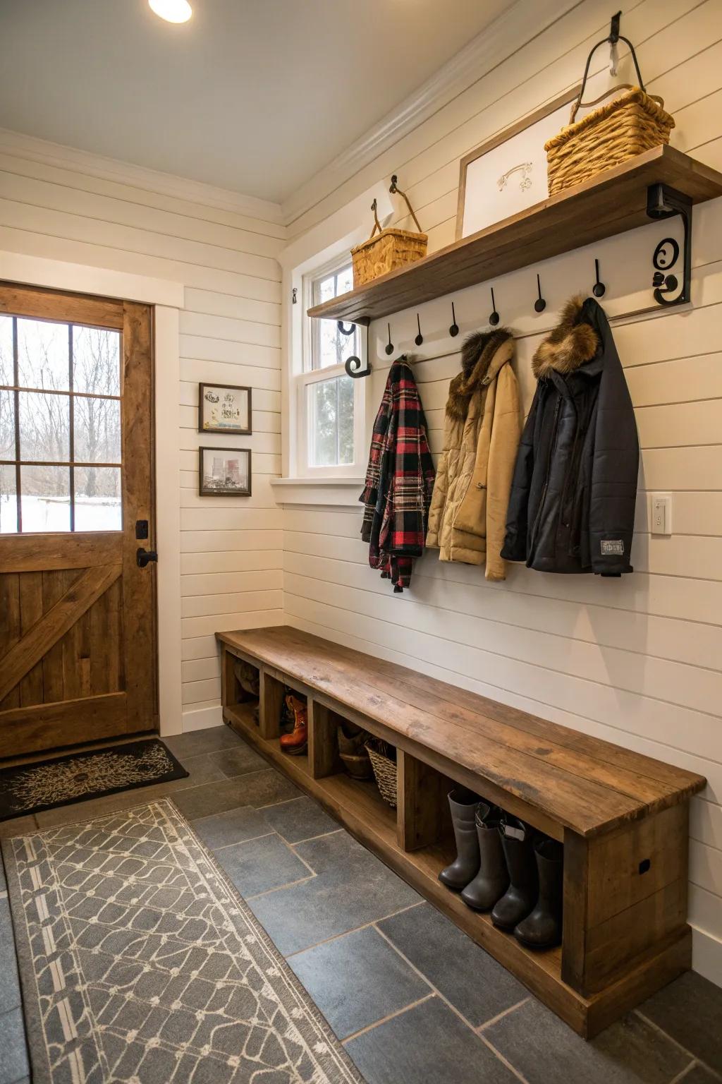 Creative wall treatments add style and durability.