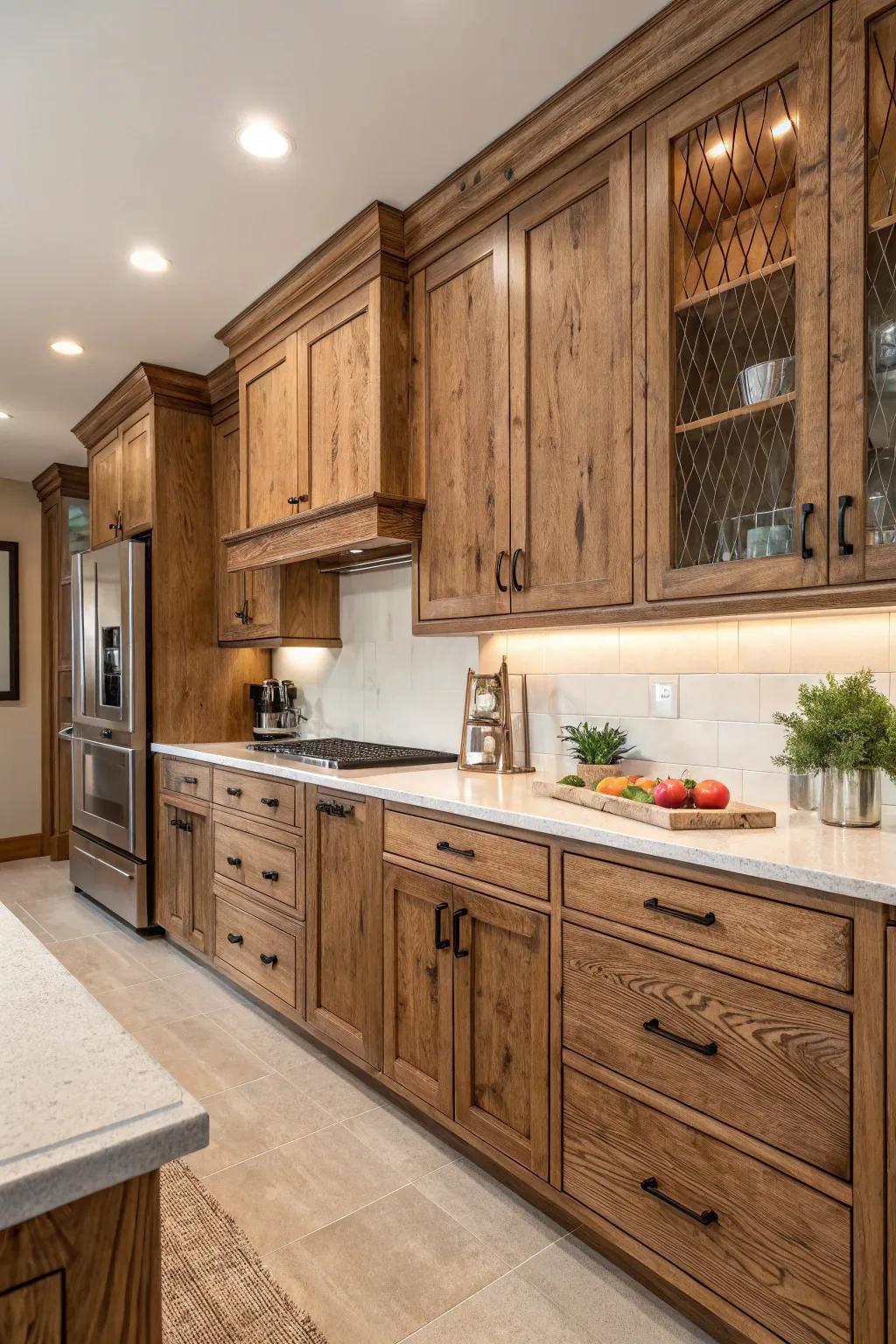 Textured treatments incorporate richness and individuality.