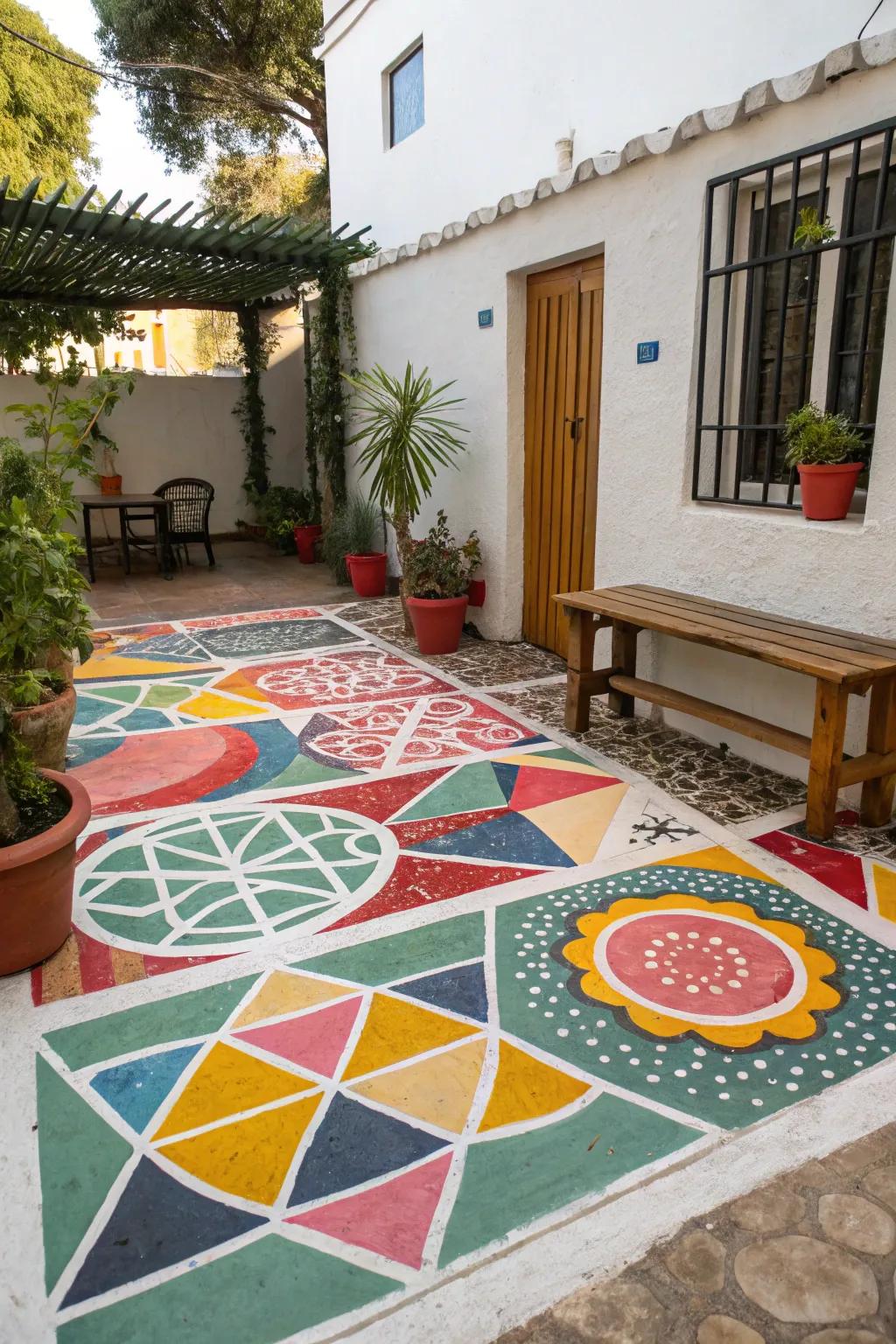 Abstract designs allow for personal expression and creativity.