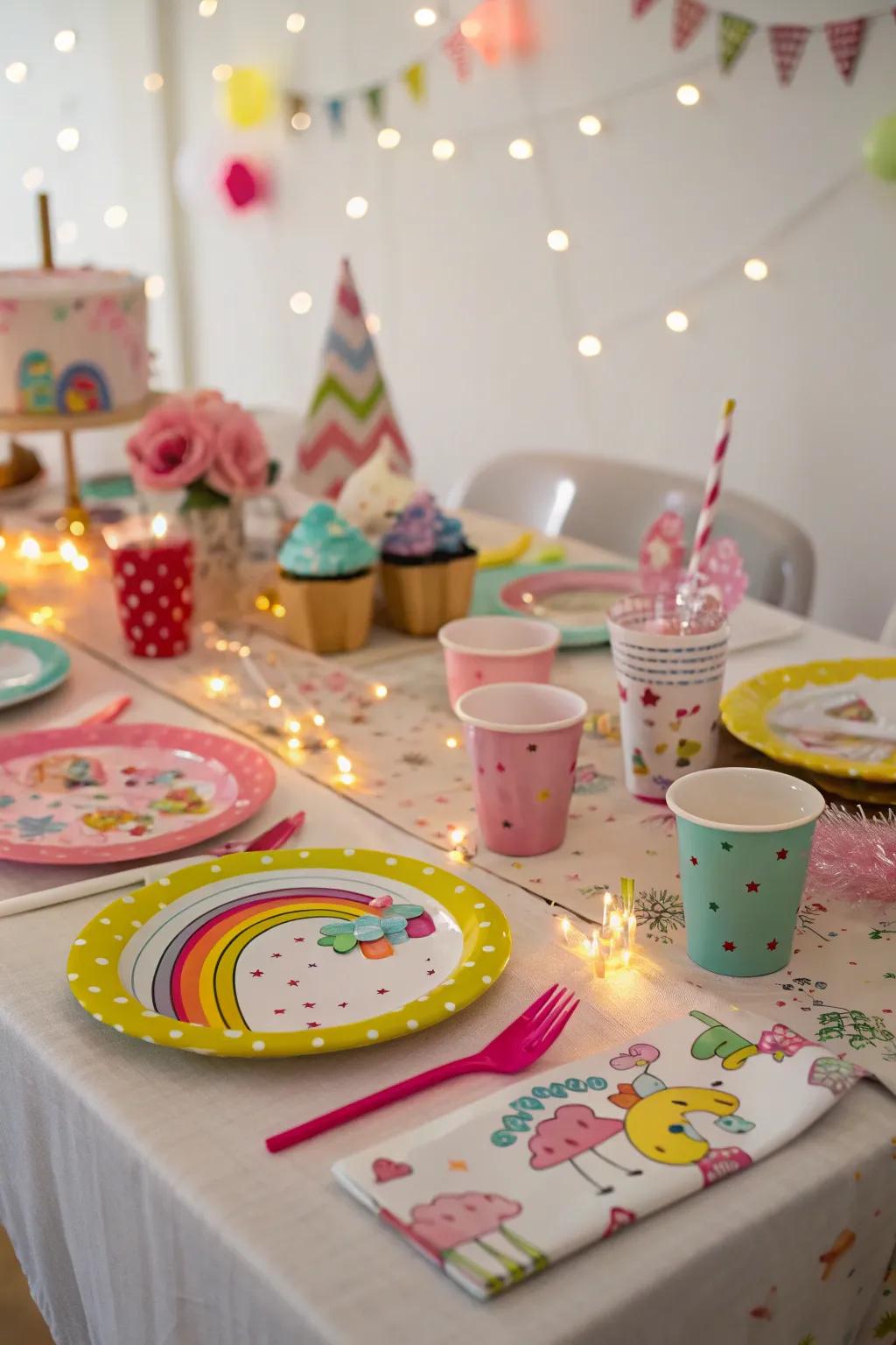 Whimsical elements injecting a playful twist to the table