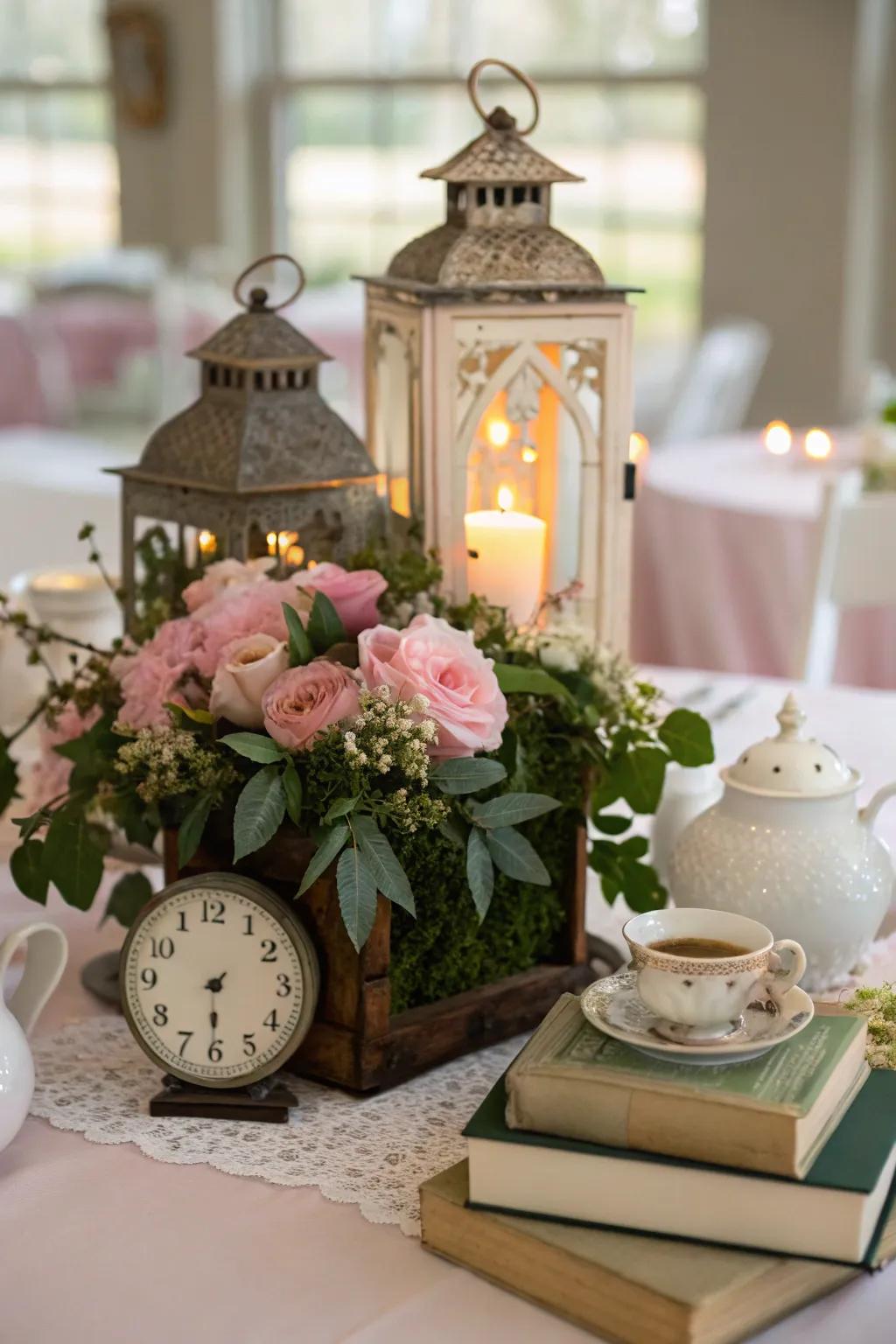 Unique rose centerpieces capturing attention with elegance and charm.