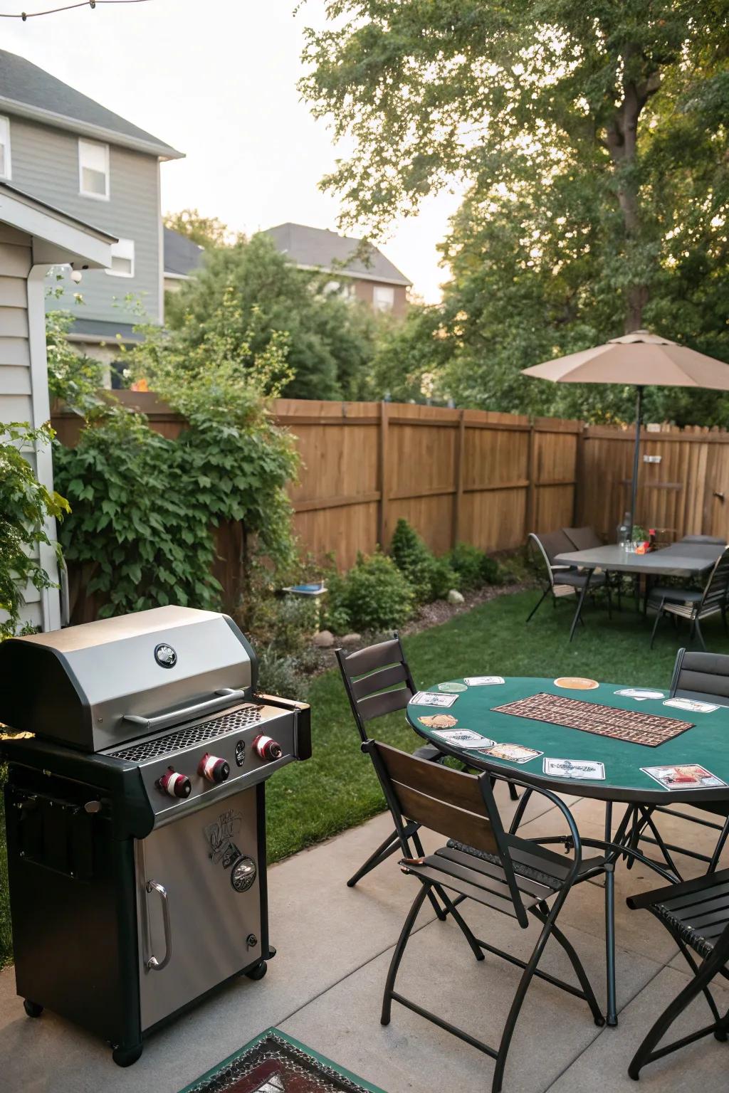 Savor the best of both worlds with a backyard poker celebration.
