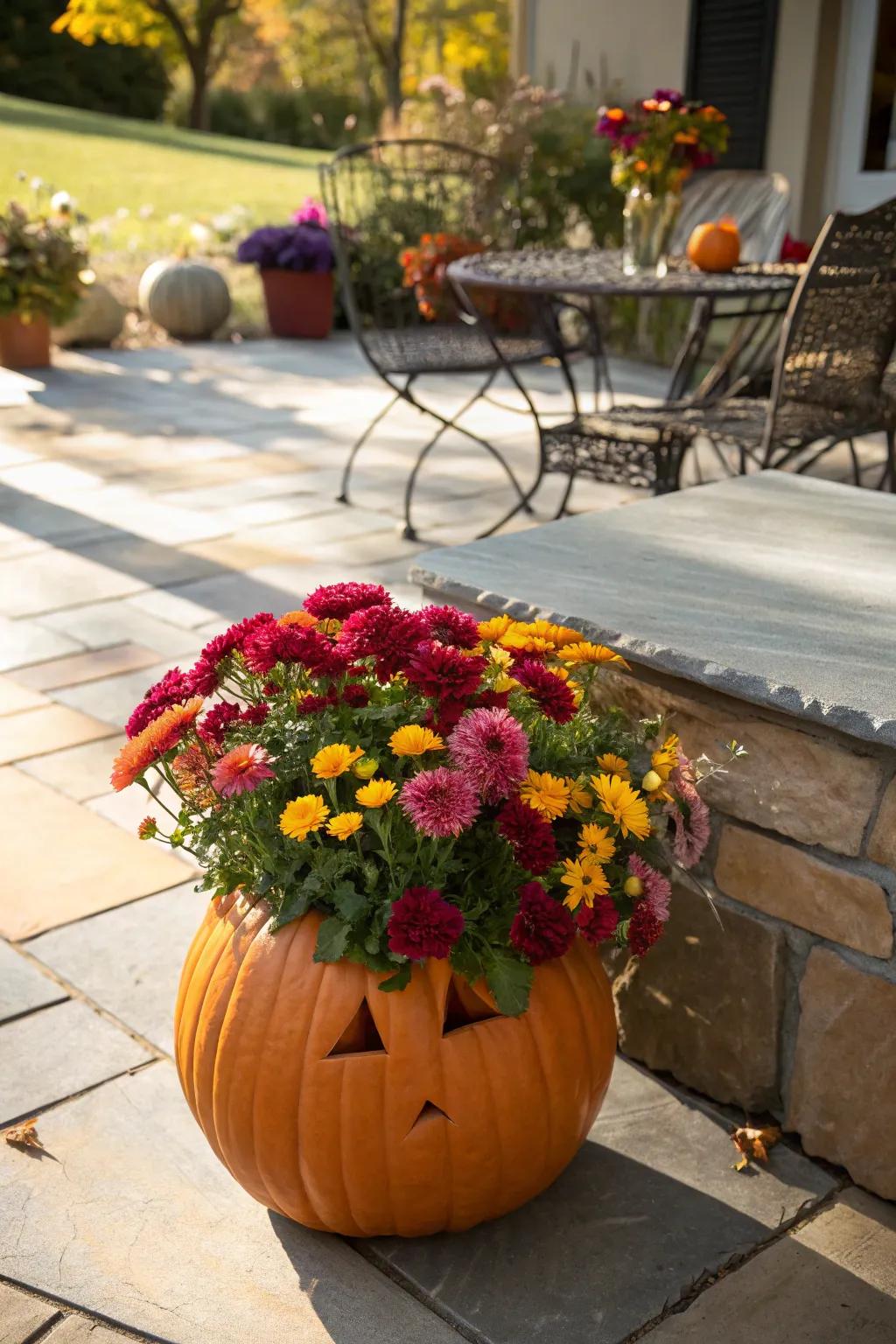 Pumpkin floral arrangements bring a fresh, natural touch to any room.
