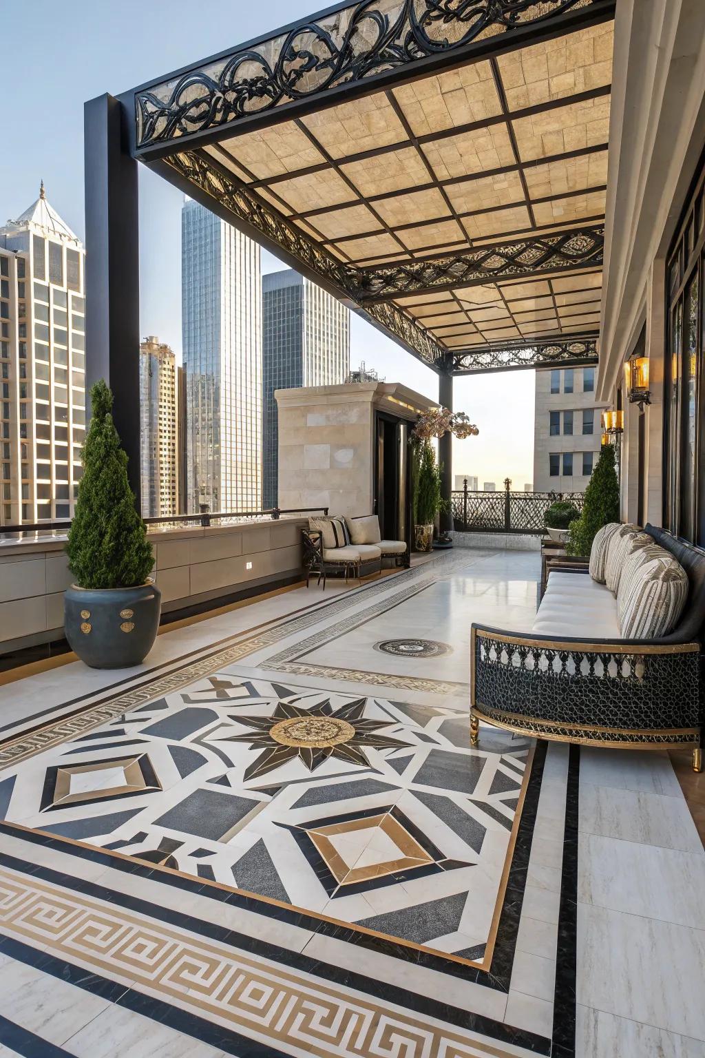 Art Deco fashion affixes glamour and sophistication.