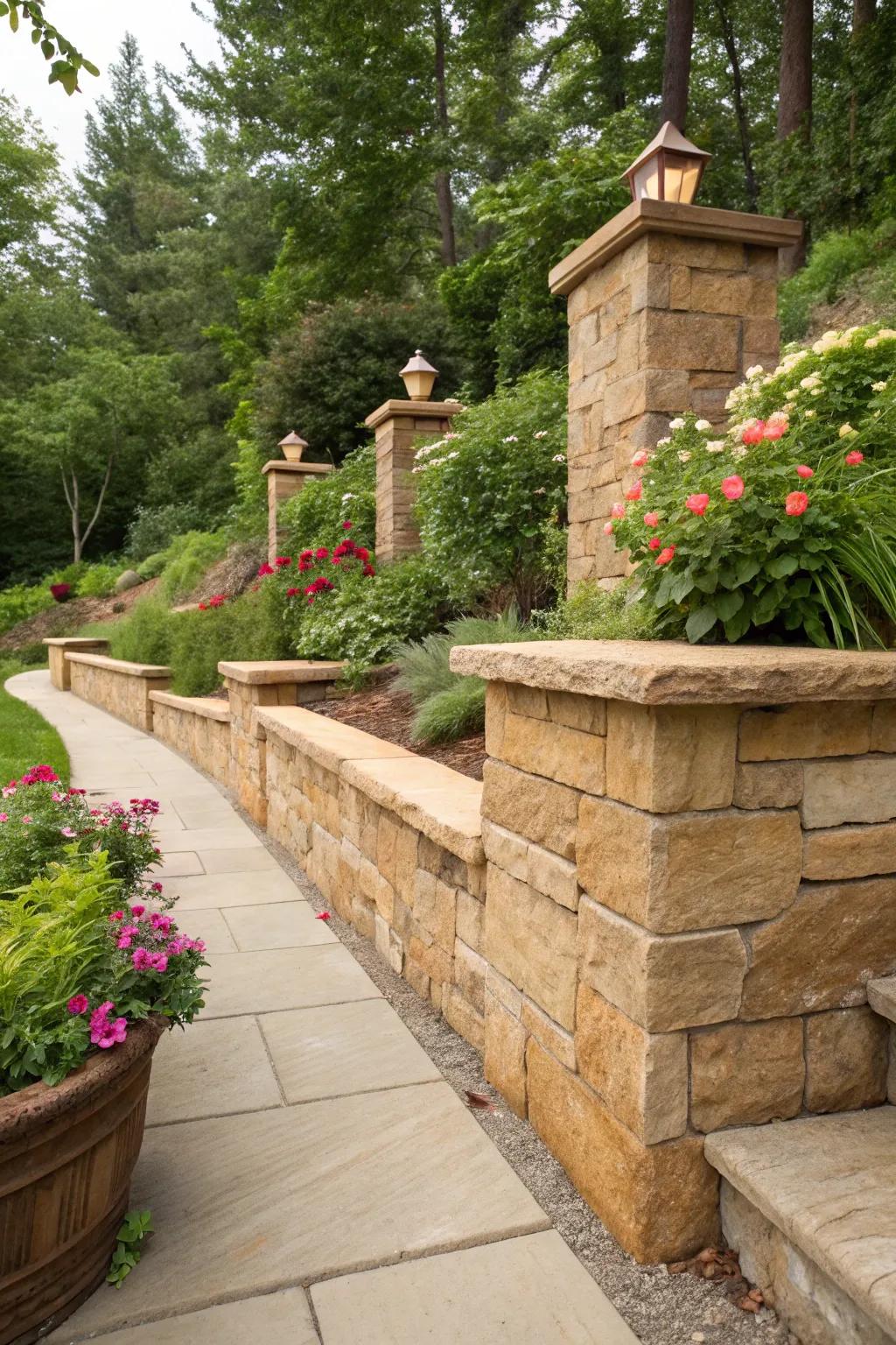 Yellow rock caps evoke warmth and welcoming charm.