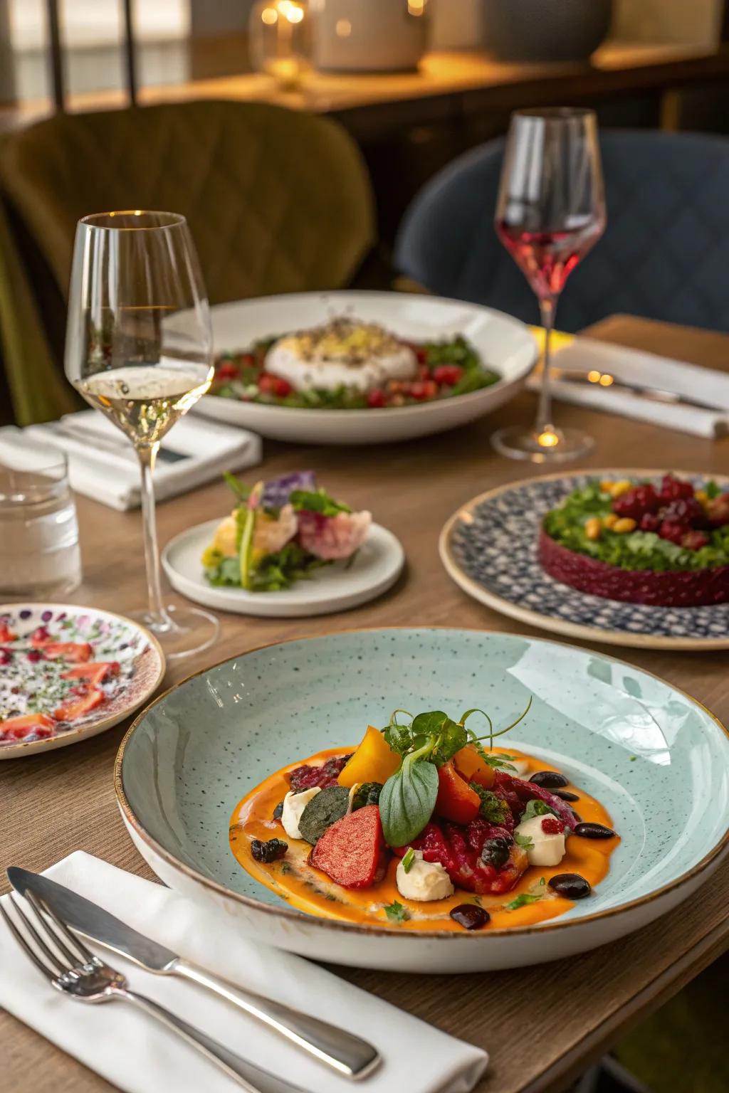 Delight the senses with artistic plating techniques that are visually stunning.