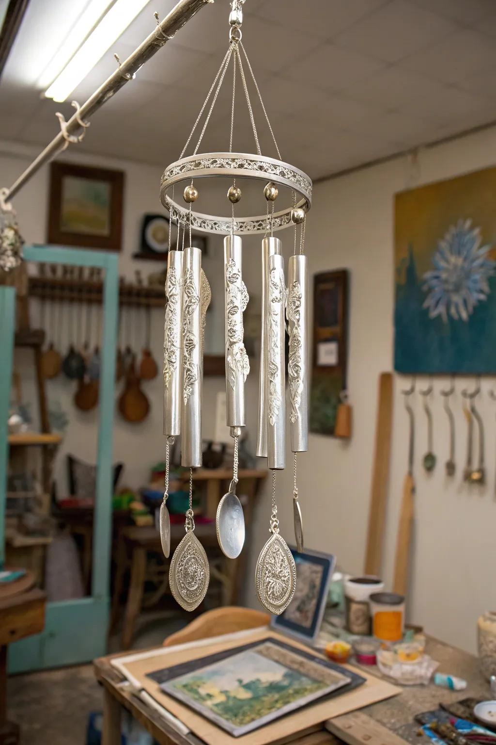 Painted hand-holds transmute silverware into artistic explications.