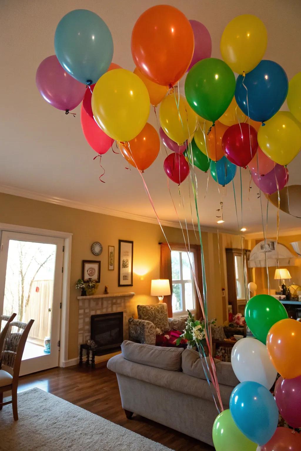Keep the excitement alive with a balloon pop surprise.