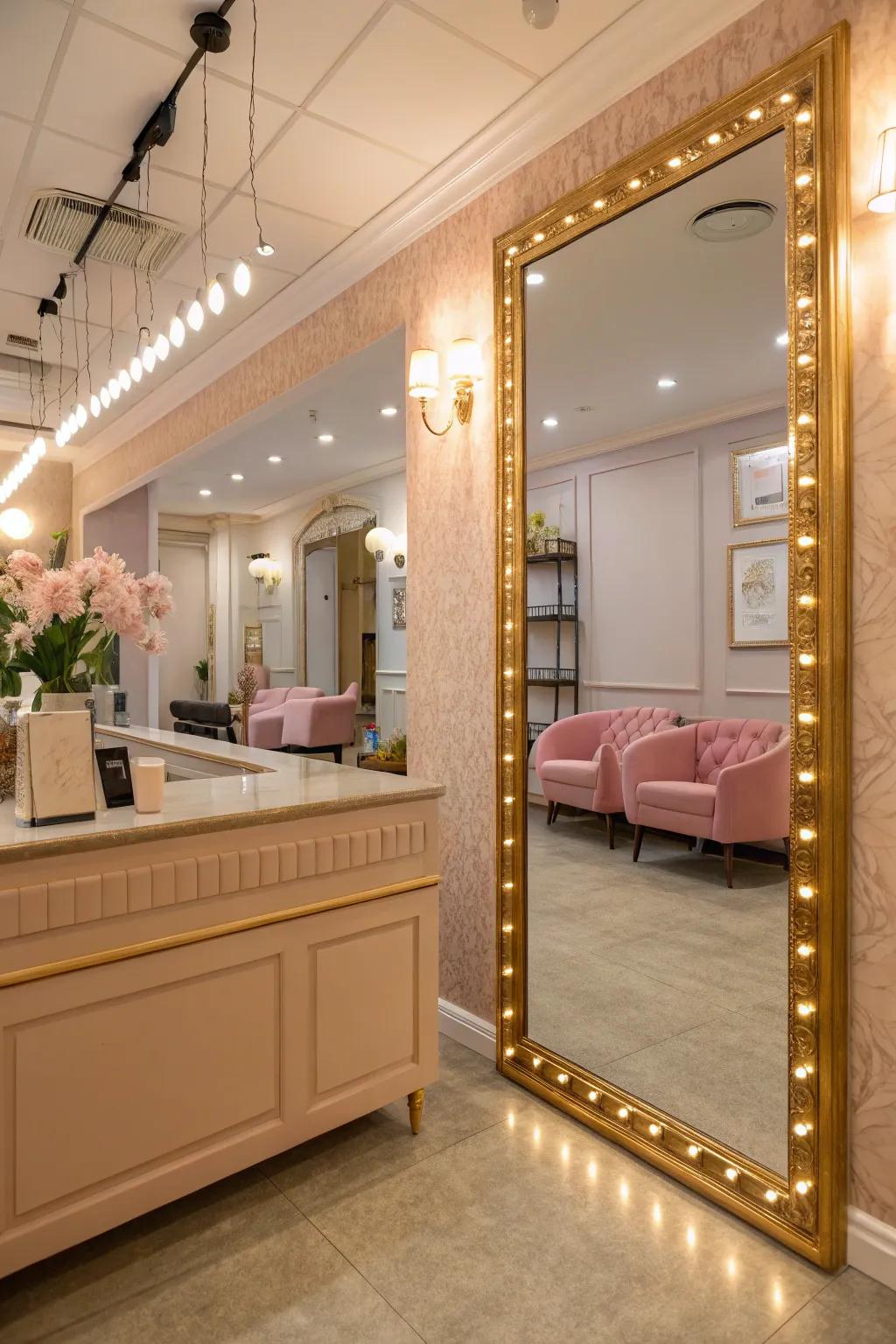 Showpiece reflectors enhance both style and function.