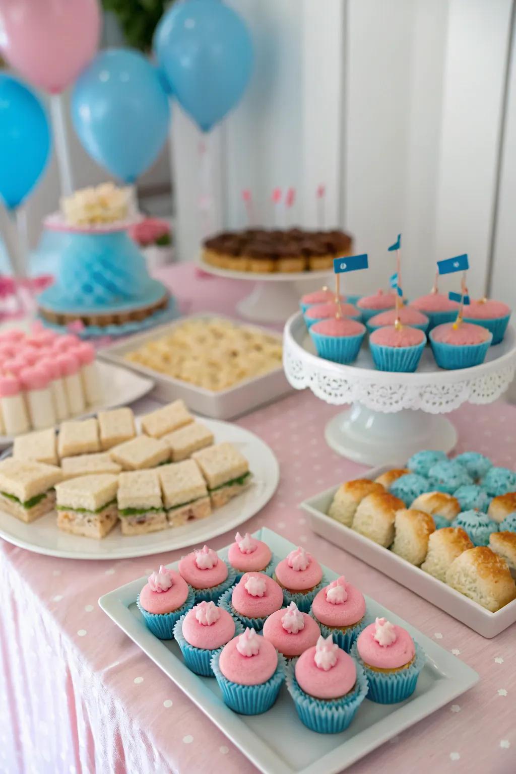 Miniature food displays delight guests with their cuteness and flavor.