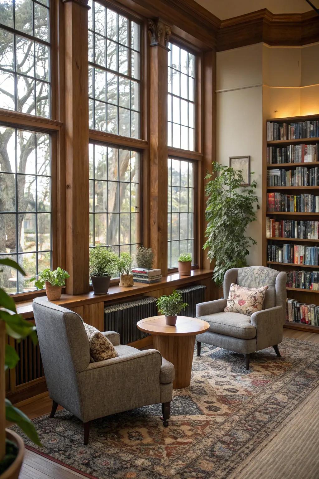 Inviting seating plans that invite relaxation.