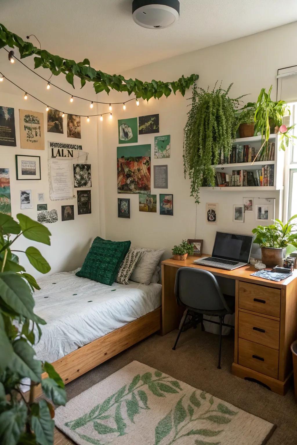 Greenery infuses life and freshness into the area.
