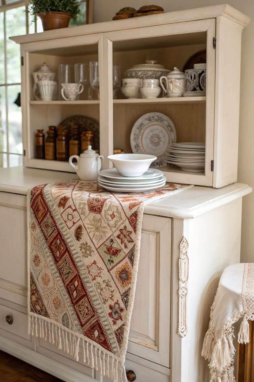 Textiles append warmth and a snug touch.