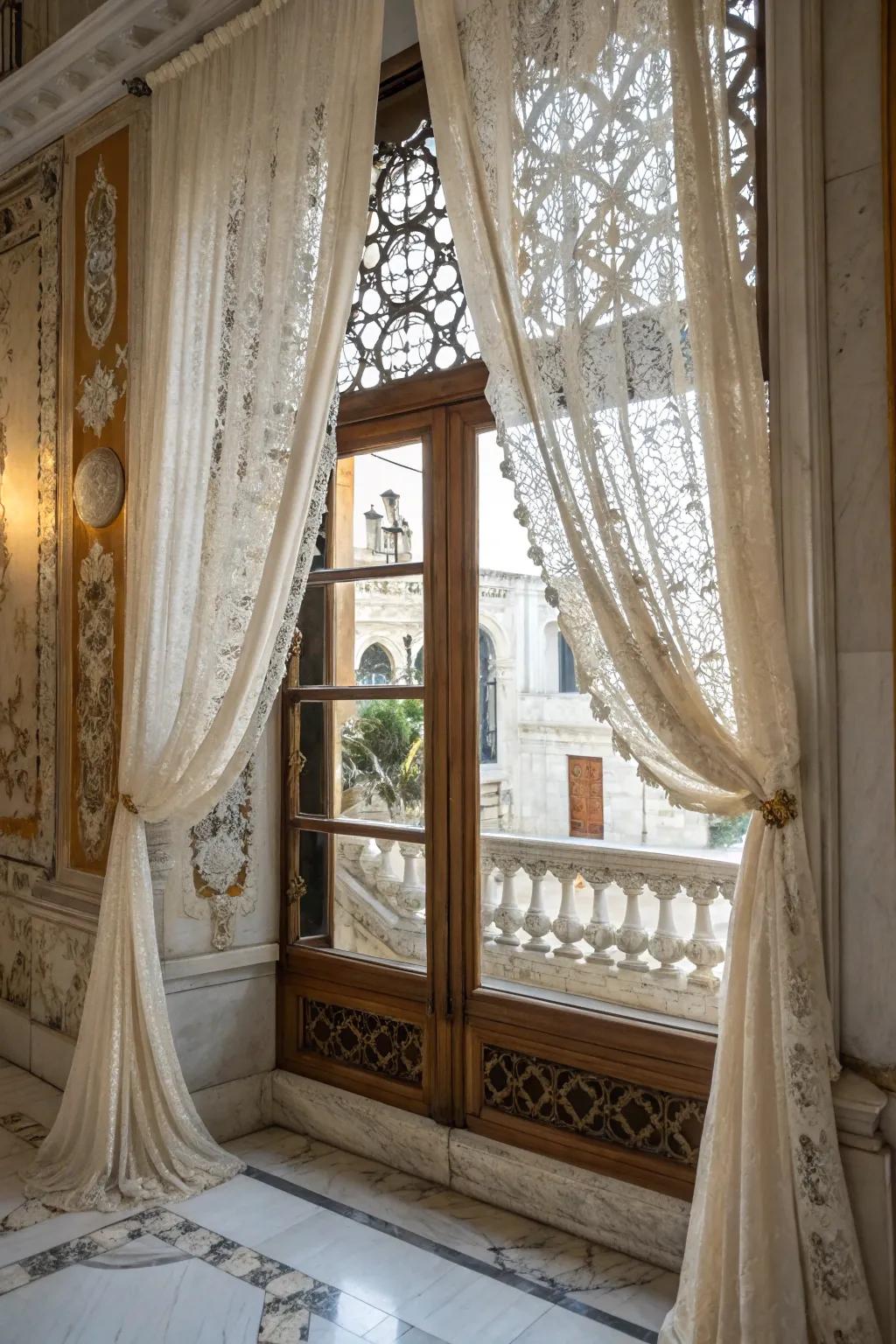 Delicate coverings that add a touch of romance and elegance.