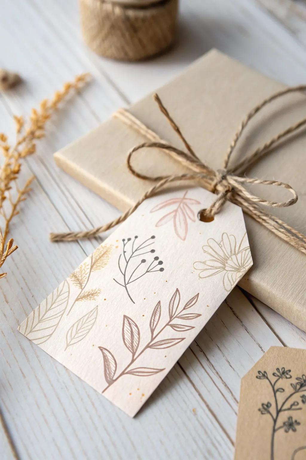 Inject a personal gesture into your gifts through these charming handmade markers.