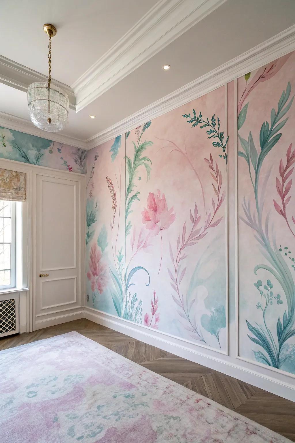 Watercolor designs that create a dreamy ambiance.