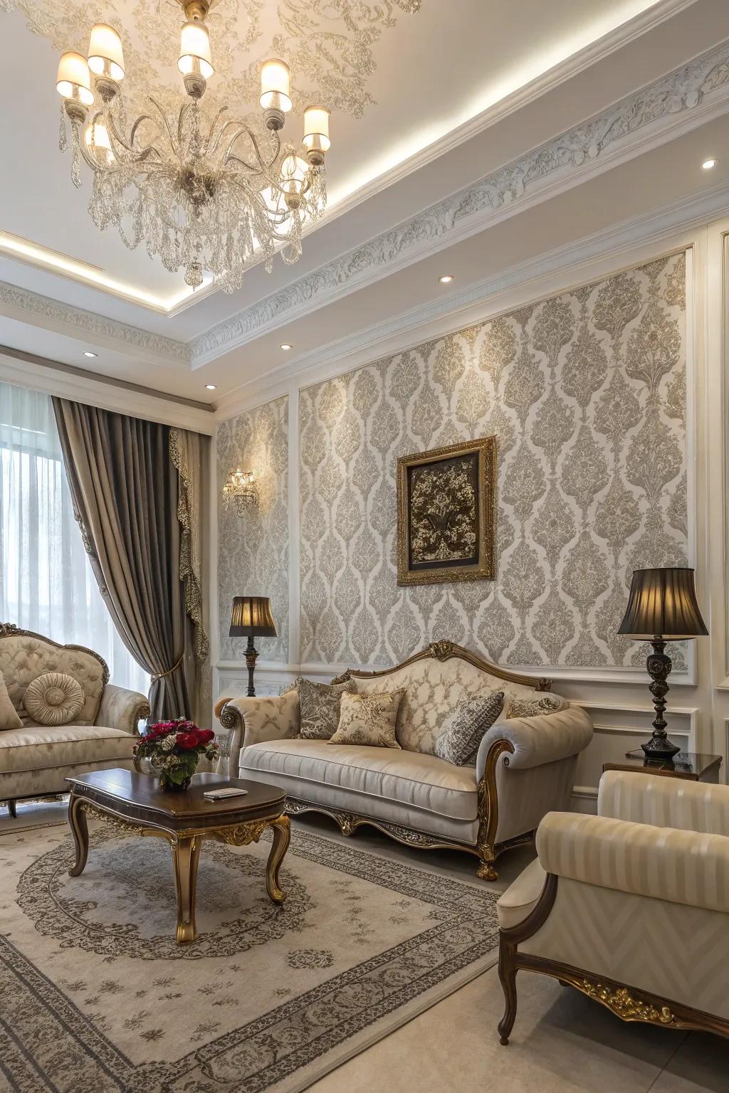 Elevate your decor with the ageless elegance of ornate flourishes patterns.