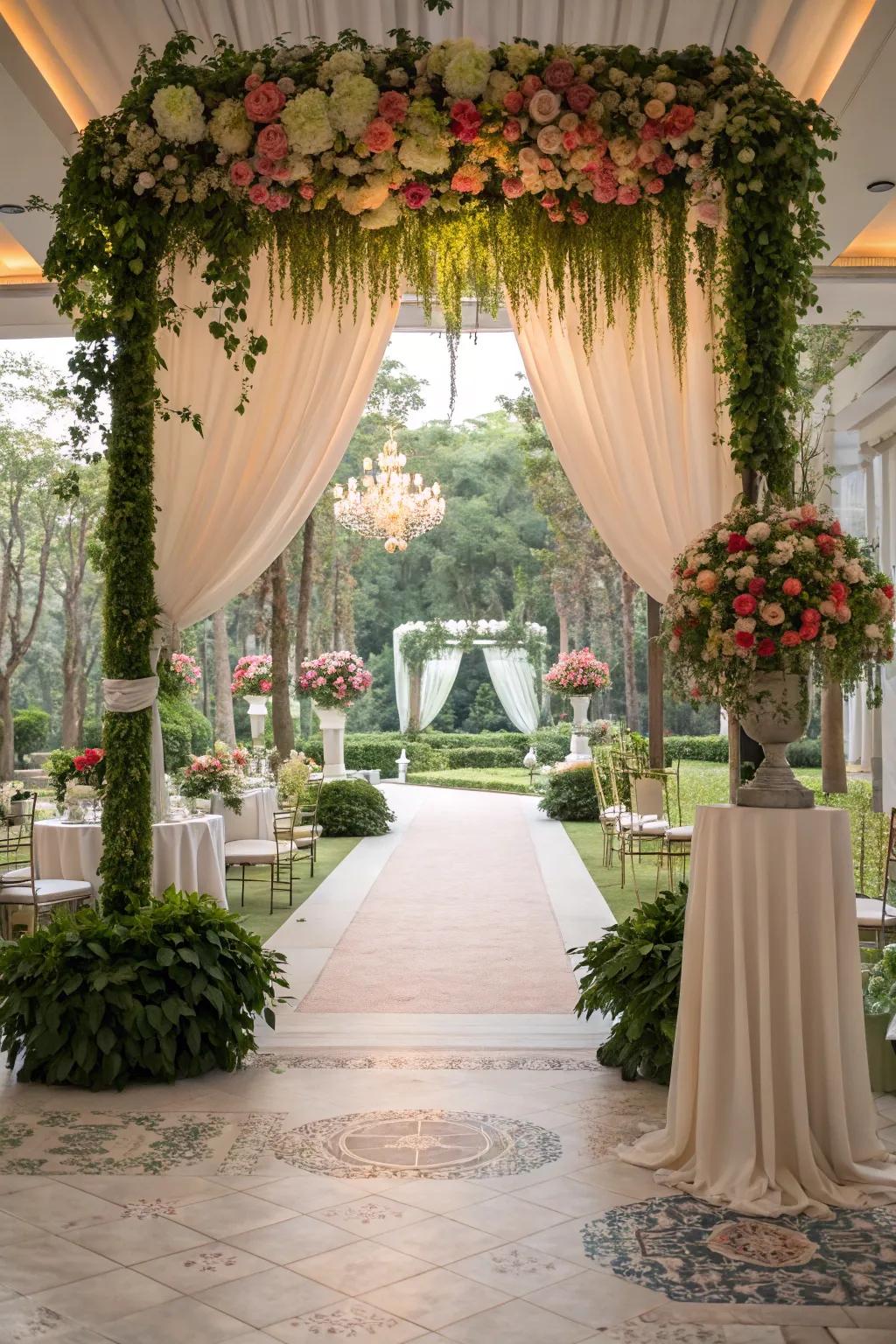Garden party themes create a fresh and natural vibe.