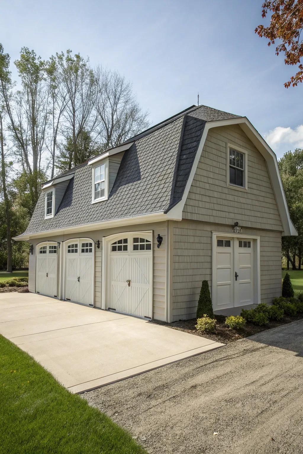 Distinctive and stylish: Unique rooflines for your garage.