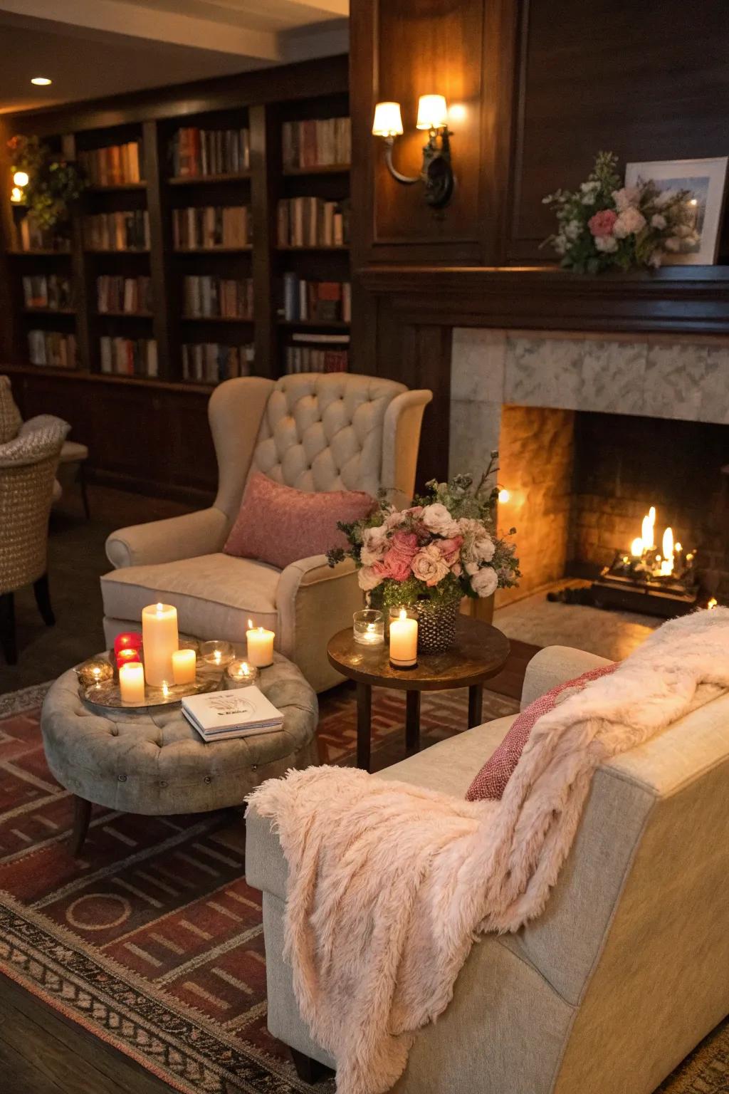 Relax in a comfy chill-out zone.