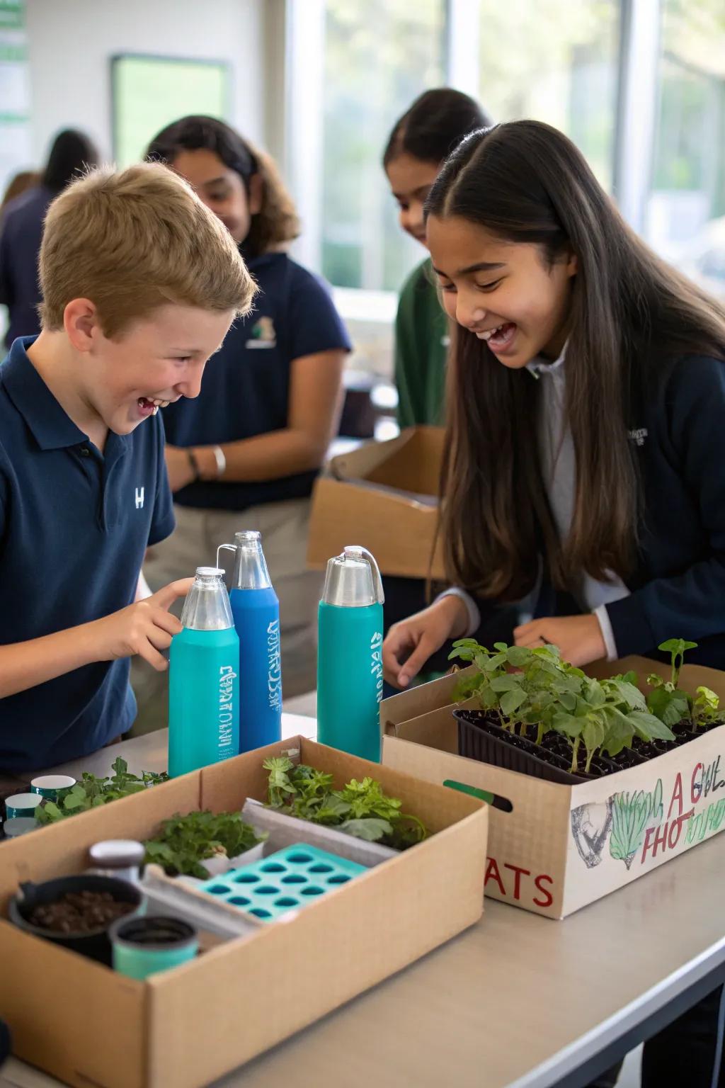 Green rewards promote sustainability alongside attendance.